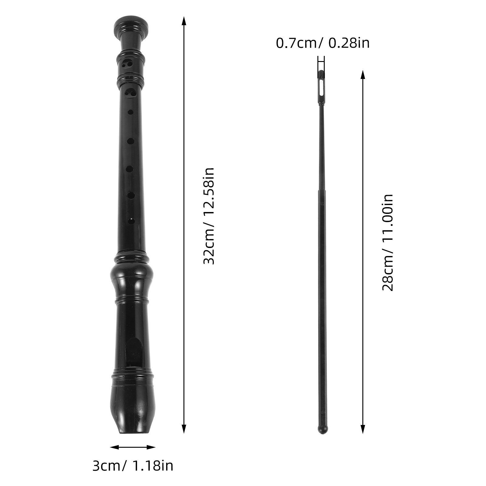 8-otworowy, czarny, przezroczy – Soprano Recorder Plastic recenzja i cena